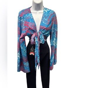 NWT. Onesize Blouse.  12958.  TURQ